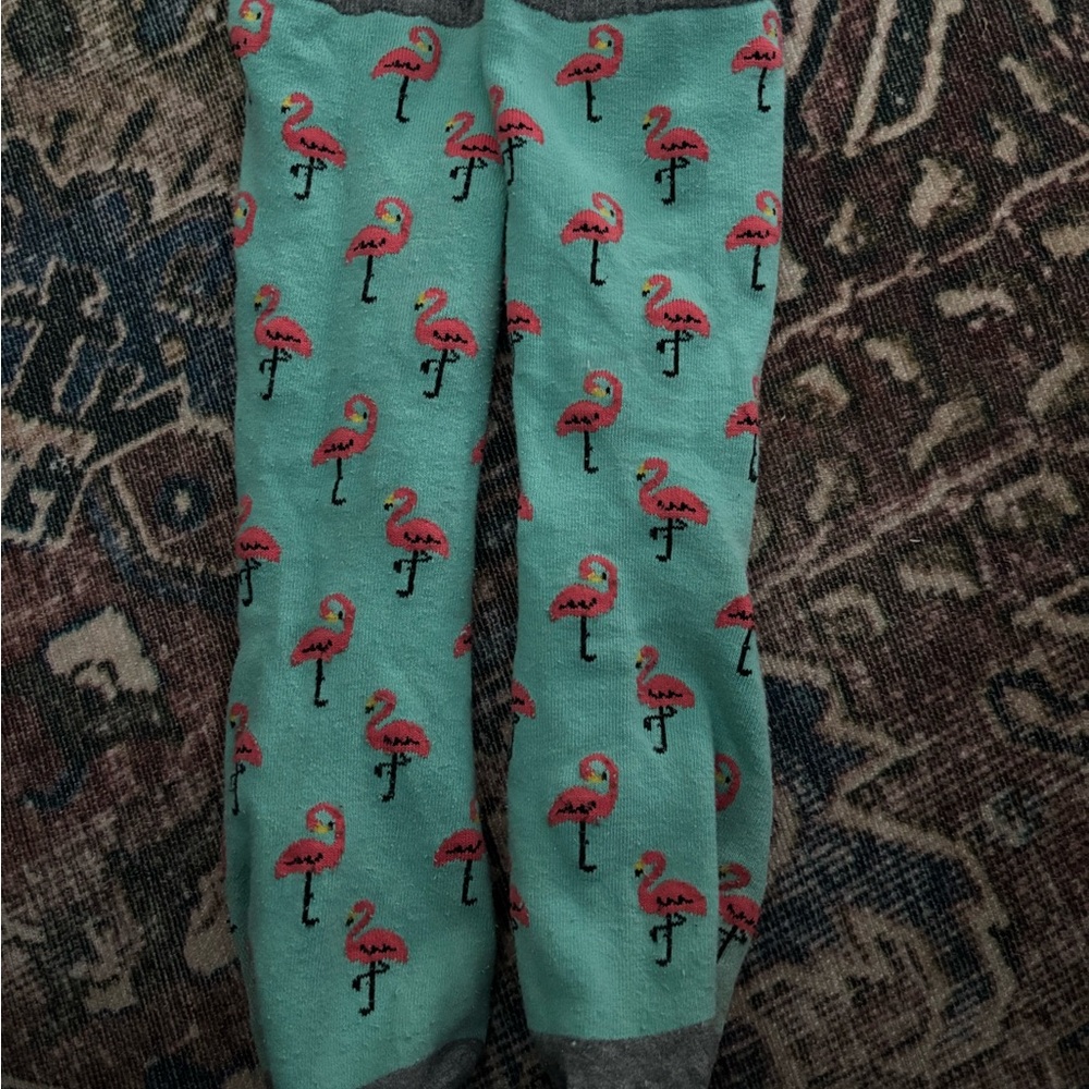 Flamingo Print Socks